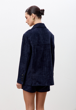 Жакет из натуральной замши