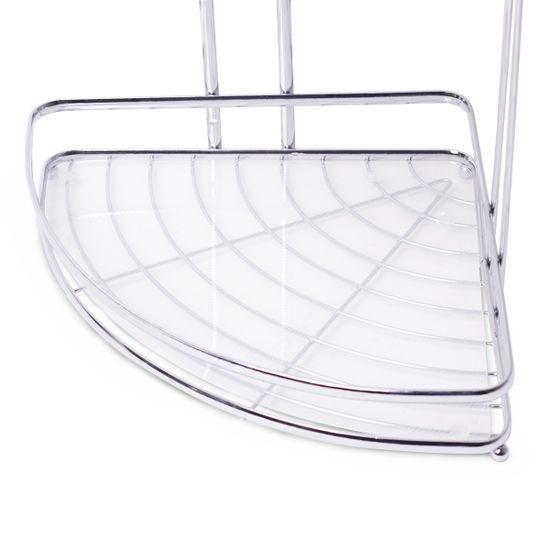 Полка для ванной 3-ярусная угловая Besser BS 0436D (34х25,5х58,5 см) из хромированной стали