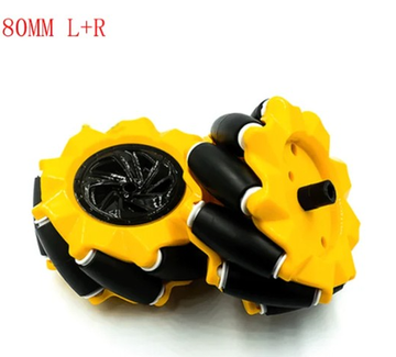 Всенаправленные omni-колеса 80 мм (L + R) 2 штуки