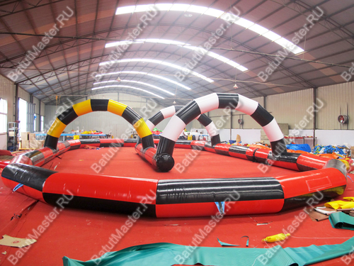 Надувная гоночная трасса "Автодром", 12*12*3 м