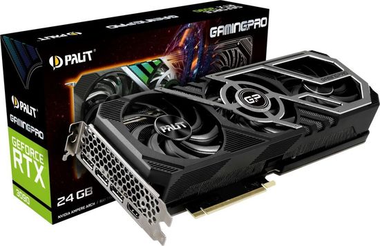 Видеокарта Palit GeForce RTX 3090 GamingPro