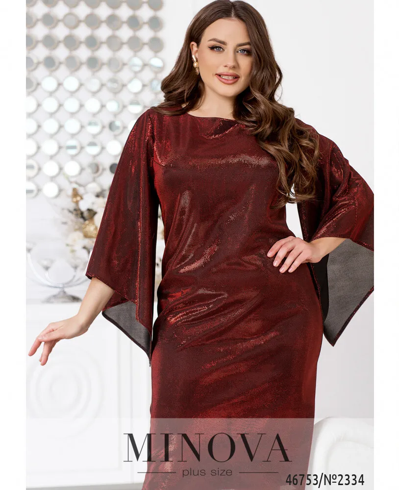 Платье 2334-бордо Minova