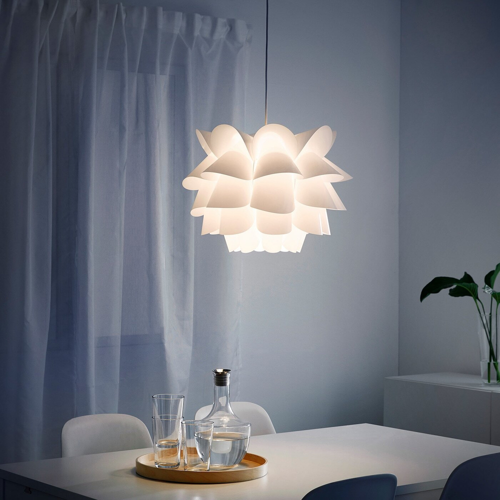 IKEA KNAPPA  (ИКЕА КНАППА)  -  Подвесной светильник, белый, 46 см