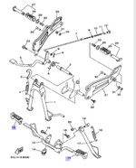 Накладка на подножку Yamaha 5VLF741300
