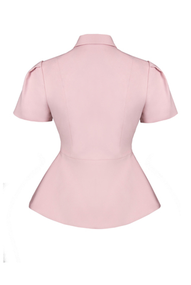 «Noir de Fleur» Жакет приталенный с коротким рукавом.