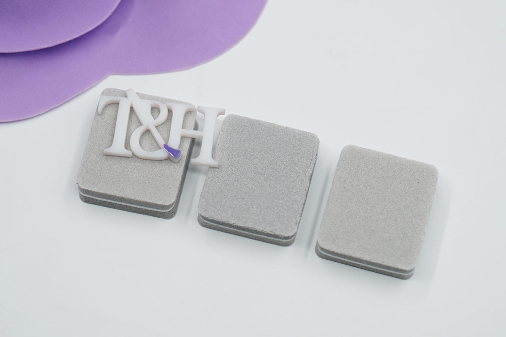 Баф-мини 120/180гр розовый 39*33мм (уп.50шт)