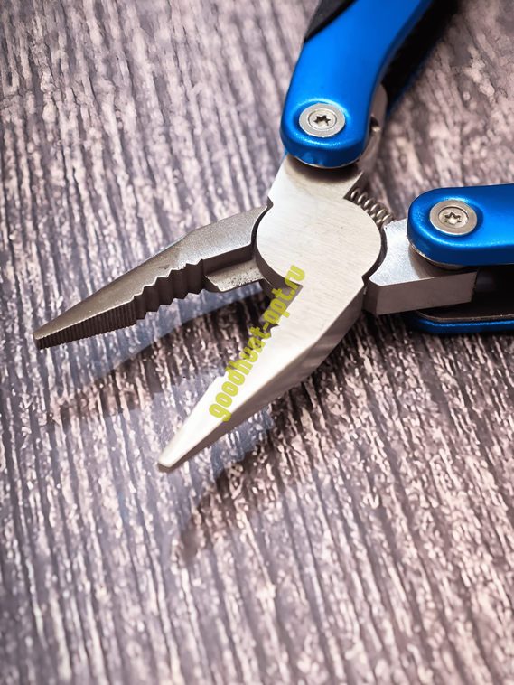 Армейский мультитул 12в1 плоскогубцы нож отвертка Синий