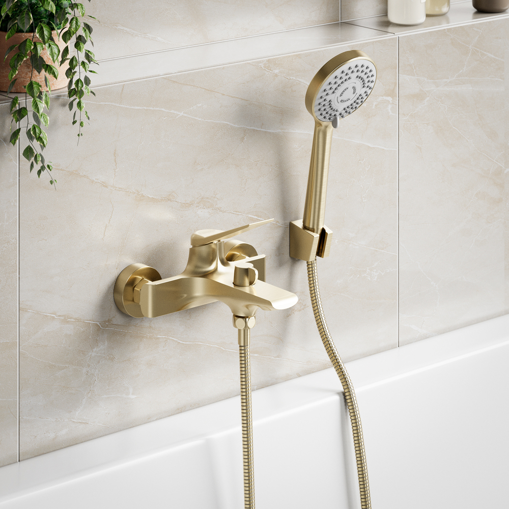 Смеситель ESKO "Changhai Gold" для ванны, короткий излив, арт. CHA54Gold