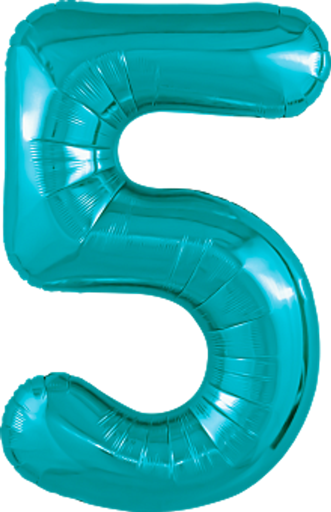 Р Цифра 5 Slim Океан (40&#39;&#39;/102 см)