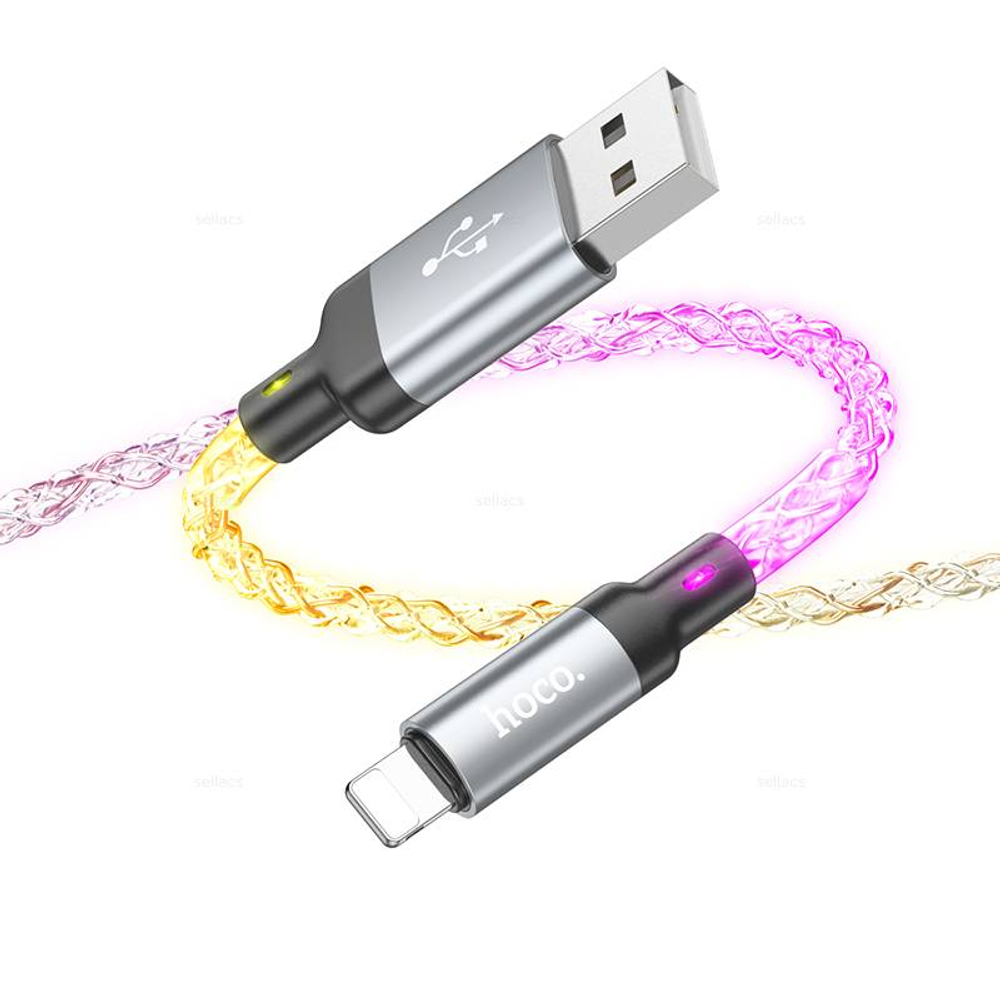 Кабель USB на Lightning Hoco U112 (grey) (Краснодар склад)