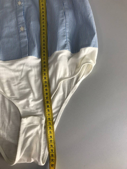 Рубашка-боди Pull&Bear в полоску, маркировка L, визуально на 48 размер