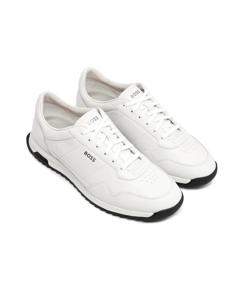 Кожаные кроссовки zayn_lowp BOSS BLACK - белый(50523276)