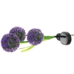 Светильник на солн.батарее (фигура на спице с подсветкой) «Одуванчики» 75 см, Фиолетовый (свечение мультицвет)