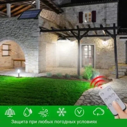 Уличный подвесной светильник на солнечной батарее