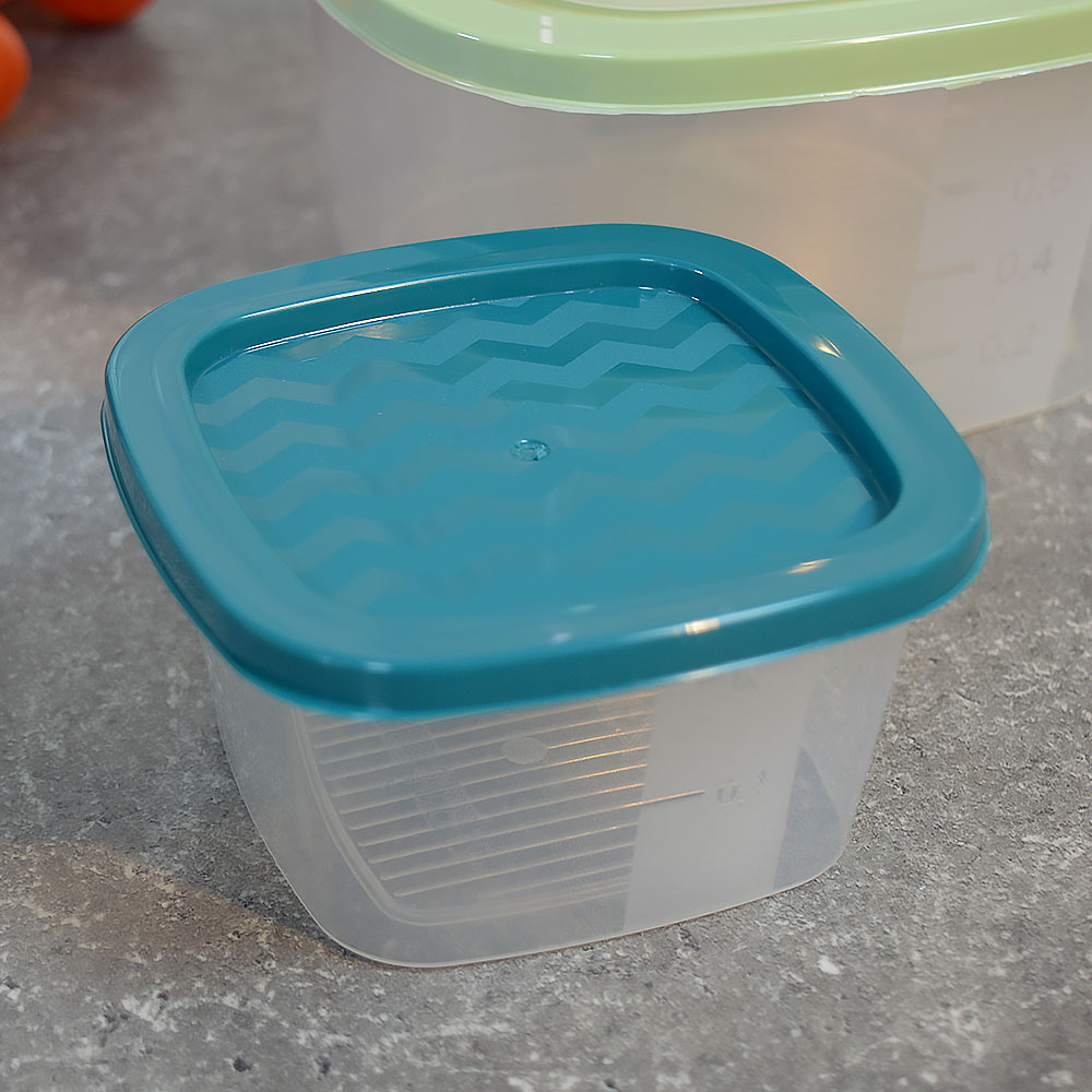 Набор контейнеров 3шт (0,23л, 0,5л, 0,9л) "Hitt Rainbow"