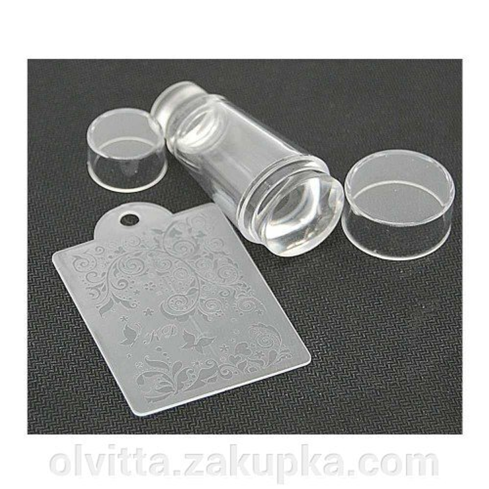 Штамп T&H Арт.35698 круглый силиконовый двухсторонний
