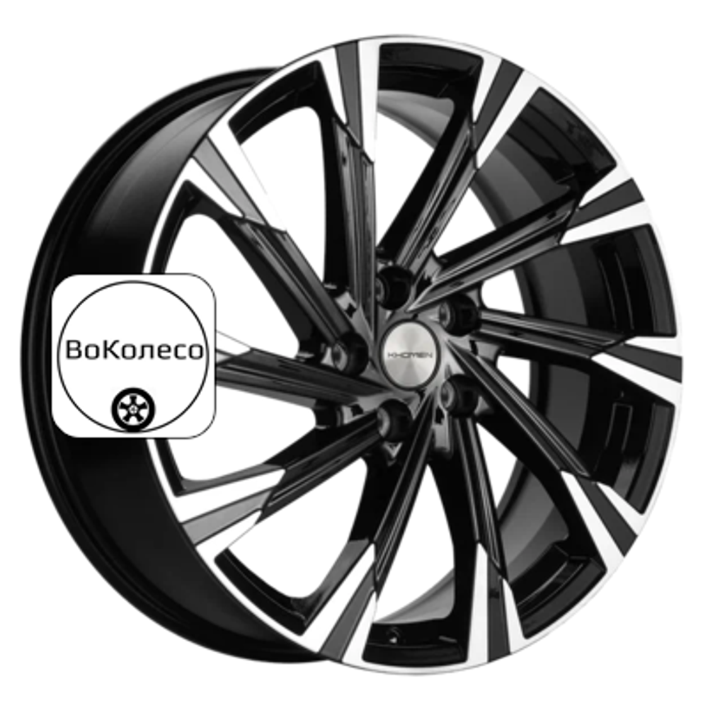 7,5x19/5x108 ET47 D60,1 KHW1901 (Chery Tiggo 8) Black-FP Khomen Wheels