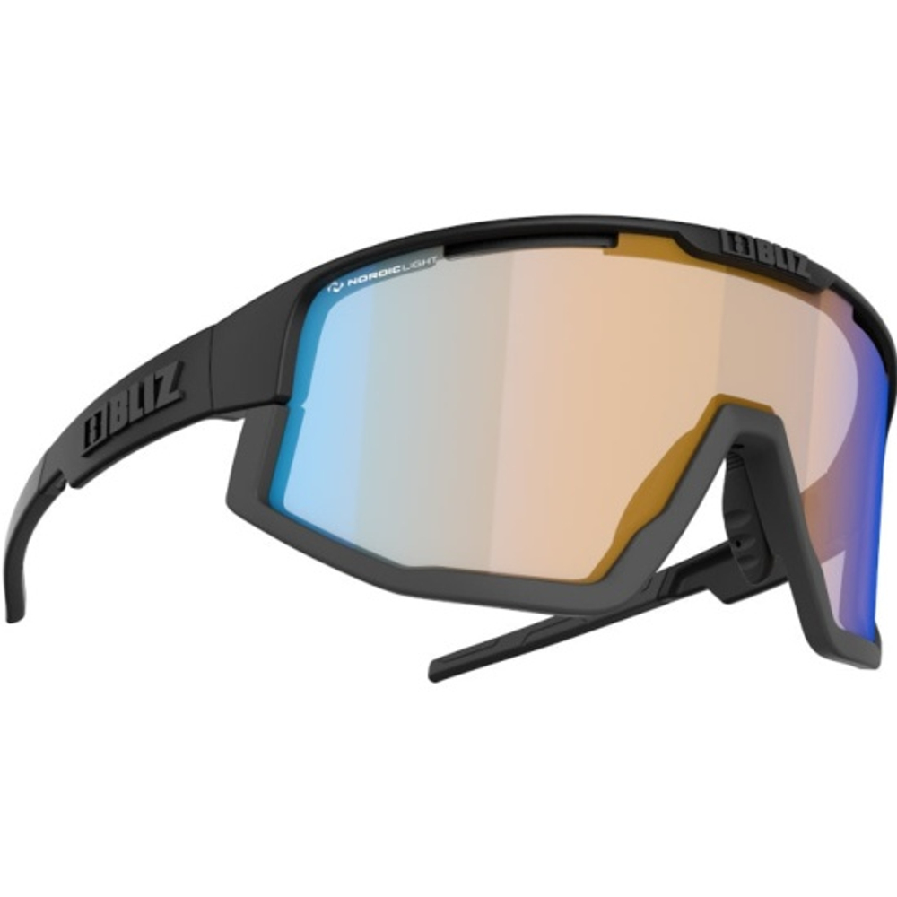 Очки BLIZ FUSION Nordic Light Coral: Orange w blue multi, Matt Black 52105-13N