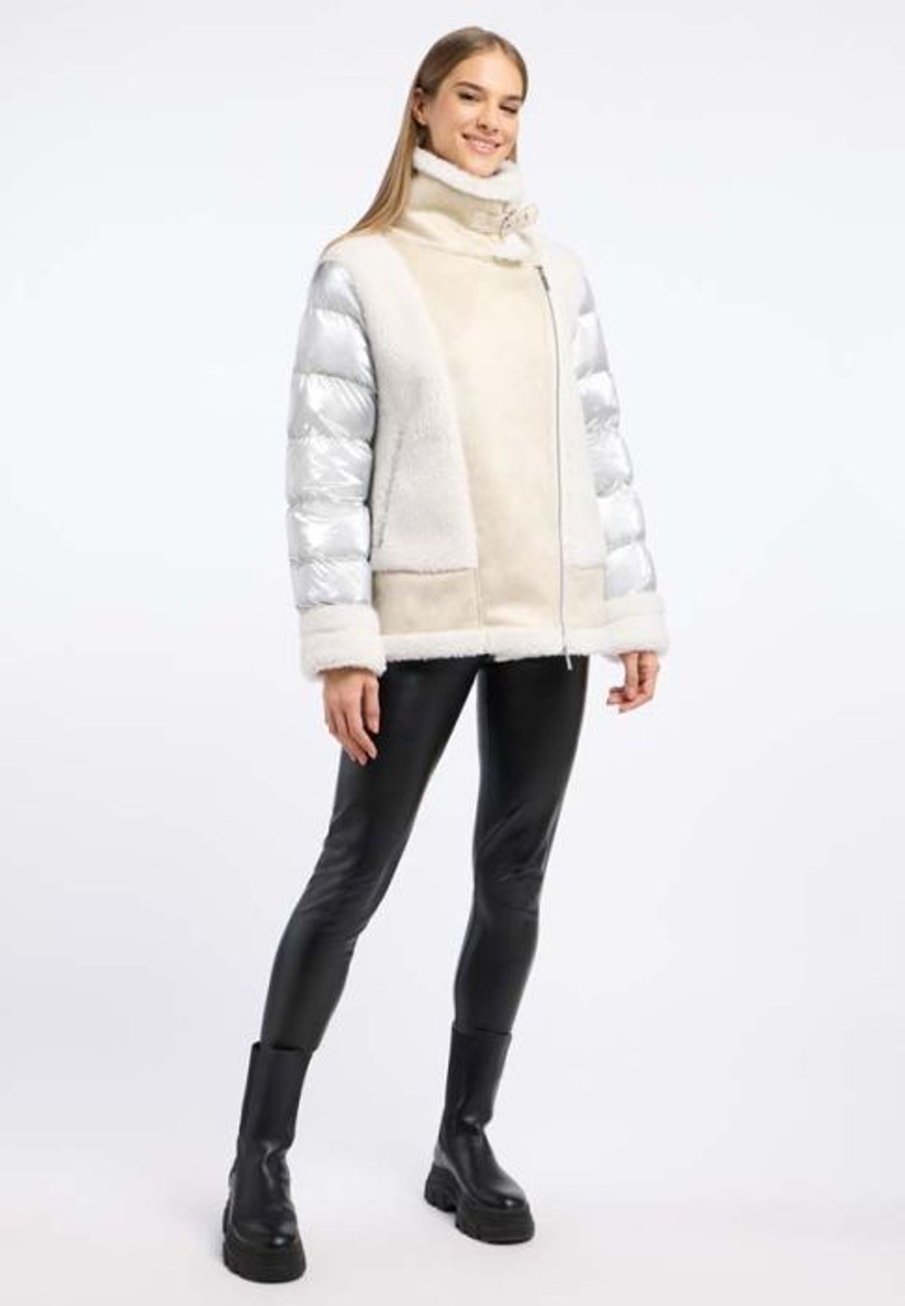 Куртка-косуха Frieda Freddies 3702 бежевый с серебром