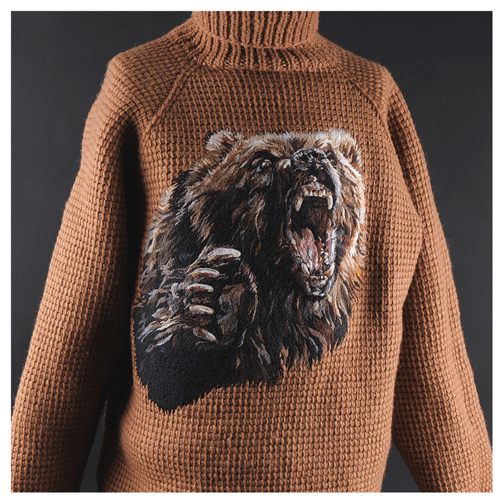 Шерстяной свитер «Сибирский душегрей» ярость