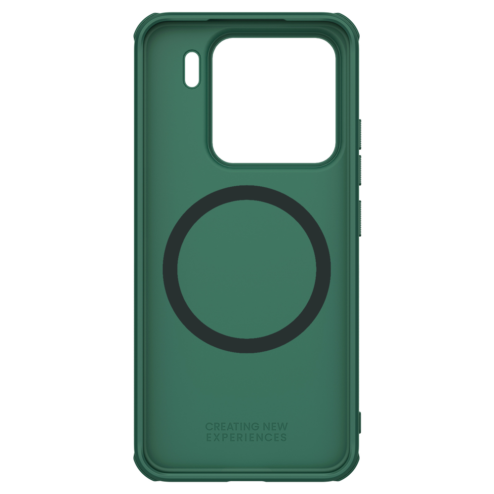 Чехол зеленого цвета (Dark Green) от Nillkin c поддержкой MagSafe для Xiaomi 15, серия Super Frosted Shield Pro Magnetic Case