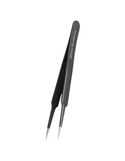 Shine Systems Пинцет металлический с тонким прямым кончиком