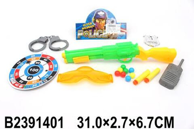 Пистолет с мягк.пулями, пакет 700-21