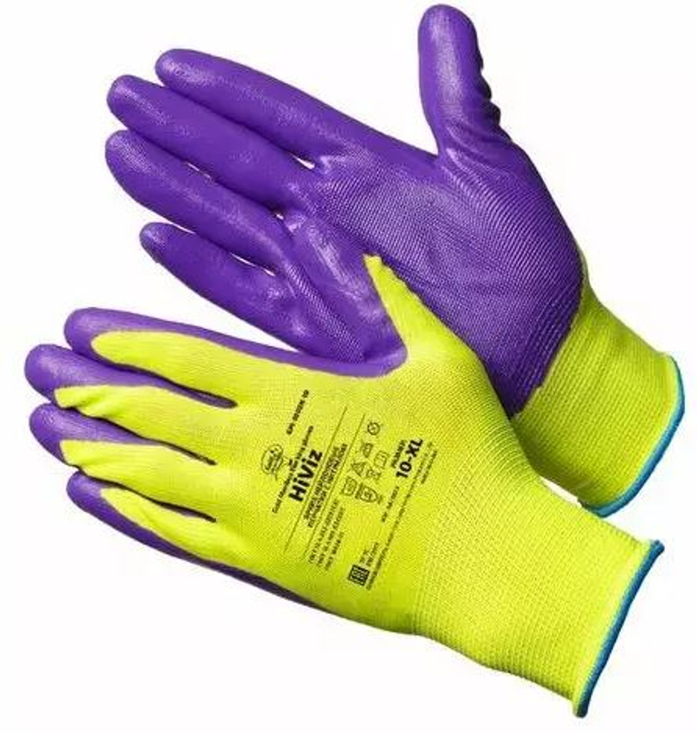Перчатки нейлоновые с нитриловым покрытием р.10 (XL) XiViz /GM1002N10