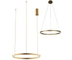 Подвес Тор матовое золото d60 h150 Led 36W (3000K) 2 типа крепления