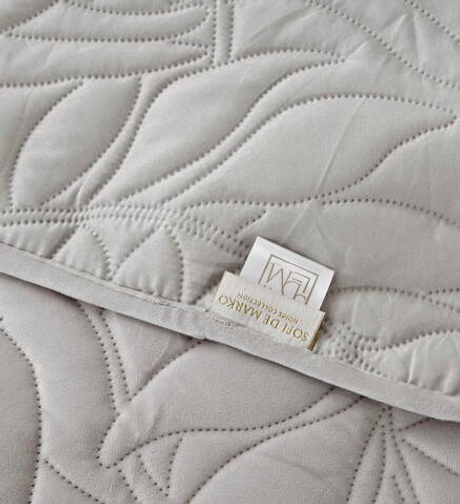 Покрывало 160х220 и наволочка 50х70 Sofi De MarkO Глория серое