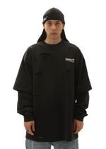 Лонгслив Balenciaga Double Sleeve (Black)