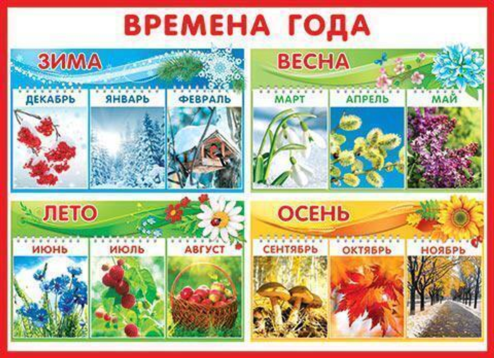 Плакат " Времена года " 46070