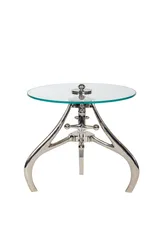 Кофейный столик "Лофт" Серебро