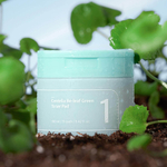 Успокаивающие тонер-пэды с центеллой numbuzin No.1 Centella Re-Leaf Green Toner Pad