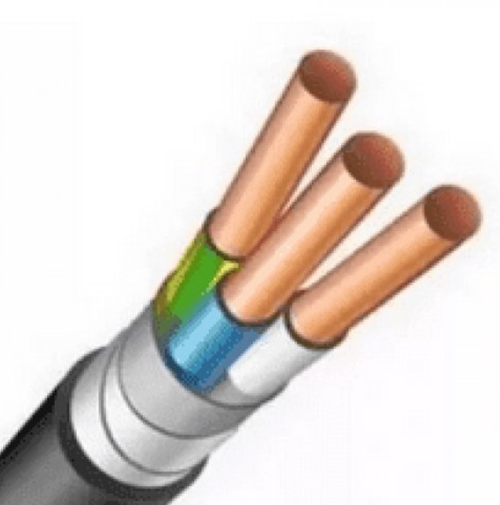 Кабель медный силовой бронированный ВБШвнг(А)-LS 3х6-1 (ож) ГОСТ