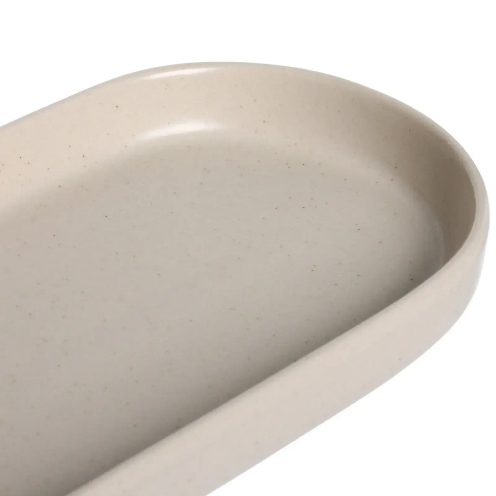 Блюдо керамическое «Perfetto» 25,8*10*2,6см, бежевое