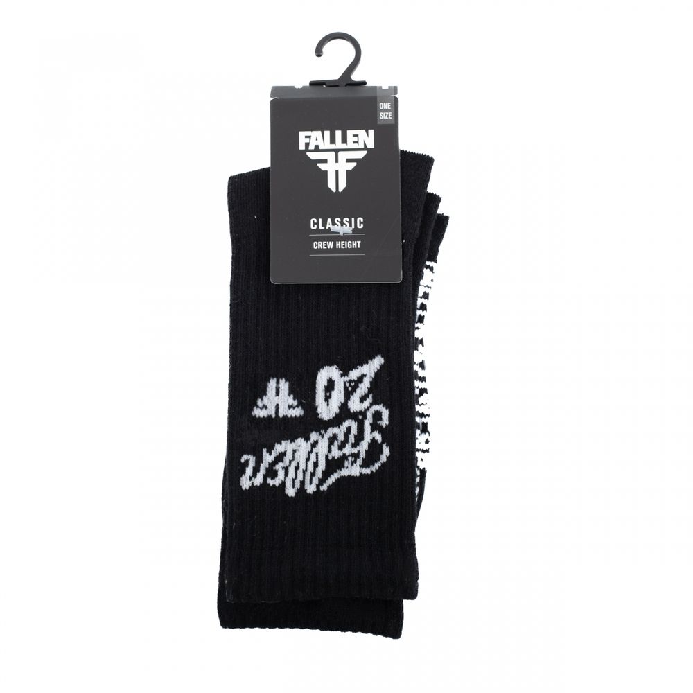 Носки Fallen 20 YEARS SOCK - BLACK / WHITE