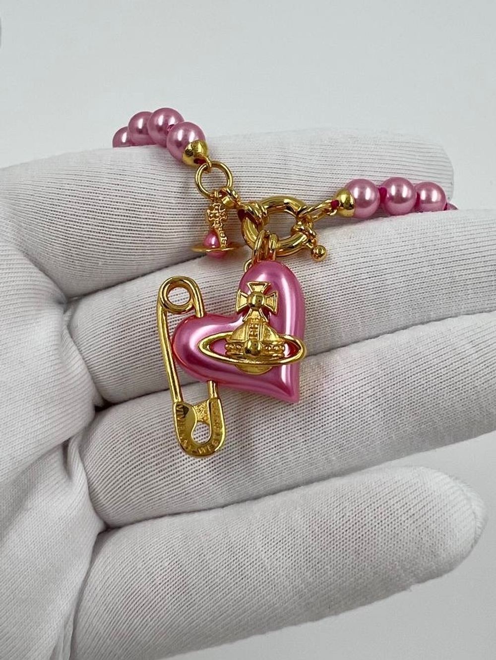 Колье розовое Vivienne Westwood