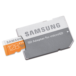 Samsung microSDXC Evo 128GB + адаптер