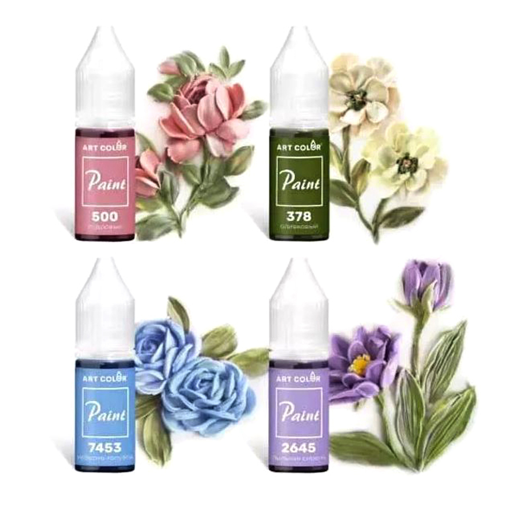 Набор красителей водорастворимых ART COLOR "ПИОН" 4 цвета
