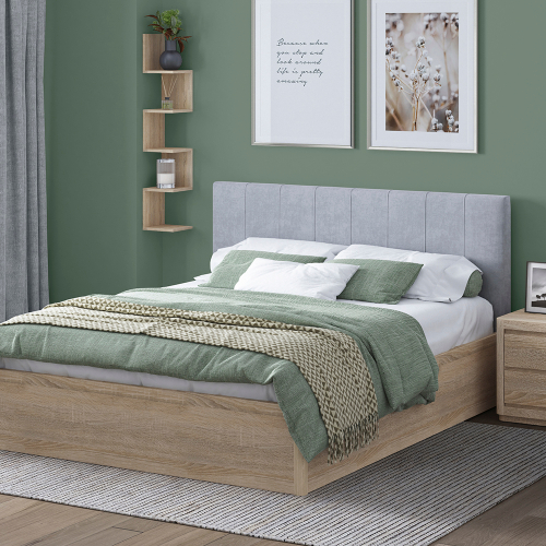 Кровать Сандра 160х200 (Классик/Профи, Универс, ППМ, 1000Н, Микровелюр бежевый, Микровелюр бежевый)