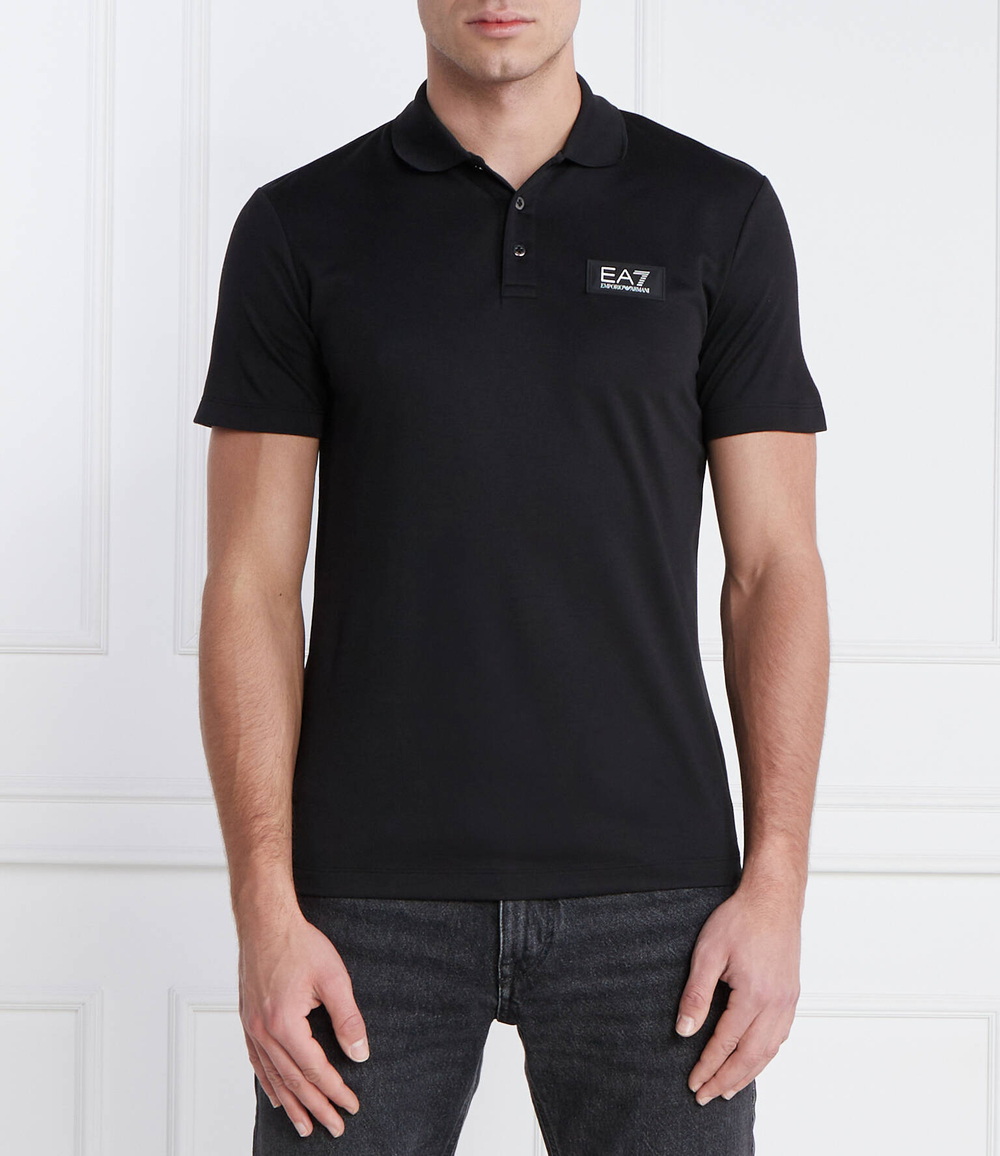 Поло EA7 - черный(3DPF78 PJUJZ)