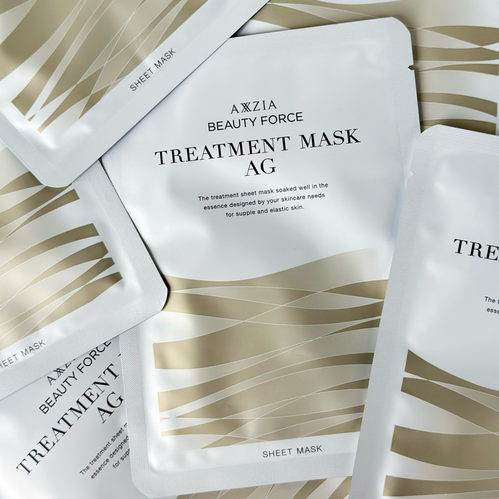 Омолаживающая маска для лица с растительными стволовыми клетками и гексапептидами AXXZIA Beauty Force Treatment Mask AG