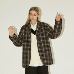 Блейзер ER "Road Not Taken" Plaid Pattern Blazer