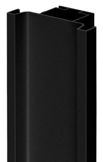 Профиль Гола-Х /Gola-X вертикальный, С-формы, ДСП 16мм, 5000мм, черный матовый, AQ