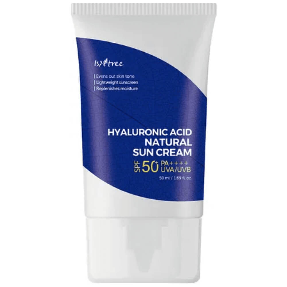 IsNtree Hyaluronic Acid Natural Sun Cream SPF50+ PA++++ Увлажняющий минеральный солнцезащитный крем