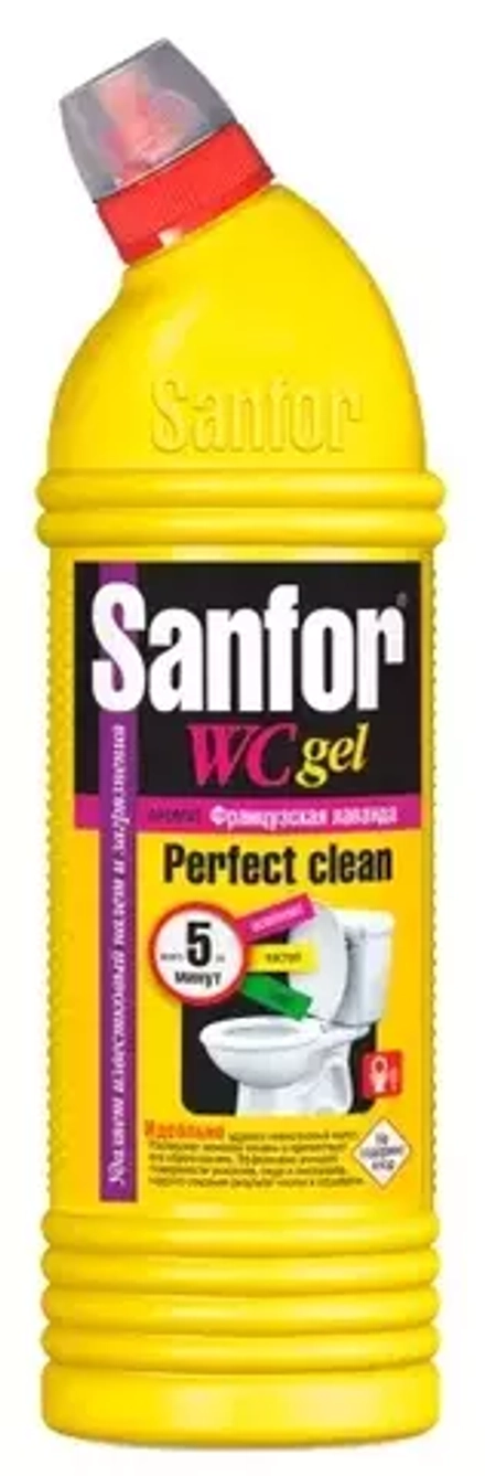 Sanfor гель для унитаза Французская лаванда, 0.75 л