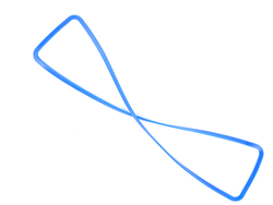 Прокладка боковая ГАЗ-24 24-1002116 син. силикон г.Балаково