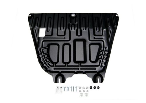 Защита картера и КПП AutoMax для Hyundai Solaris (V - 1.4; 1.6) II поколение 2017-2020 2020-н.в./Kia Rio (V - 1.4; 1.6) IV поколение седан 2017-н.в./Rio X (V - 1.4; 1.6) I поколение хэтчбек 2020-н.в./Rio X-Line (V - 1.4; 1.6) I поколение хэтчбек 2017-2021, сталь 1.5 мм, с крепежом, штампованная, AM.2370.2