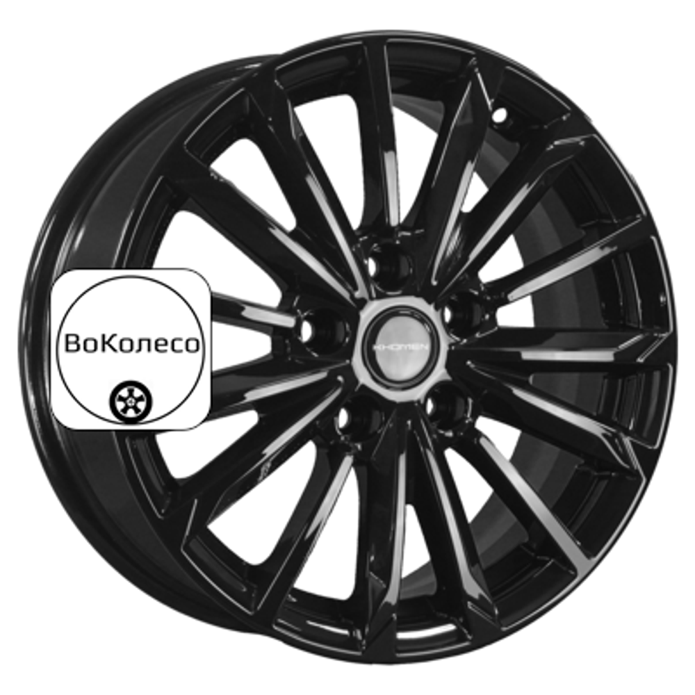 6,5x16/5x114,3 ET40 D66,1 KHW1611 (Qashqai) Black Khomen Wheels